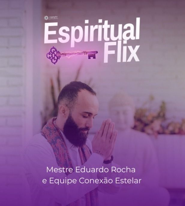Mestre Eduardo Rocha em momento de conexão espiritual